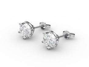orecchini di diamanti carattere diamante gli sesso femminile ragazza oro umana gioielli jewelmodel3d lady modello donna 3d print model - Mito3D