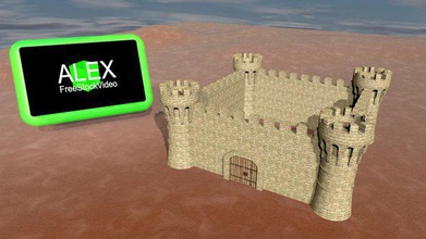 easy castle architecture 3d print model - Mito3D