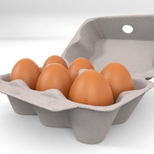 egg carton artstorm box breakfast container crate eggcarton food grocery kitchen packaging 3d print model - Mito3D