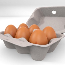 eierkarton artstorm box Frühstück Karton container Kiste ei eggcarton Essen Lebensmittelgeschäft Küche Verpackung 3d print model - Mito3D