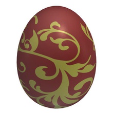 yumurta v1 Paskalya altın tasarım mevsim yazdırılabilir lowpoly 3d print model - Mito3D