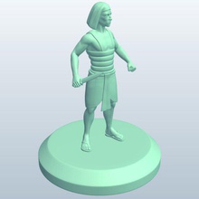 egiziano warriordagger v1 guerriero pugnale persone stampabile lowpoly 3d print model - Mito3D