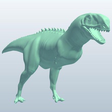 ekrixinatosaurus v2 dinosaurs printable lowpoly 3d print model - Mito3D