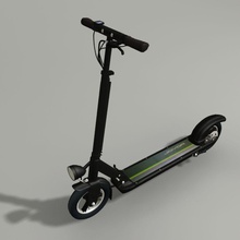 electric kick scooter bicycle bike child eco ecological engine gadget guntarslv light machine mobile model modern motor new portable small transport vehicle 3d print model - Mito3D