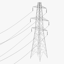 electric line1 architecture bescec cable electrical electricity elements insulators lines model plant pole power powerline science telephone tower transformator transmision utility vintage voltage wire 3d print model - Mito3D
