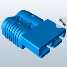 electrical connector housing v1 electronics printable lowpoly 3d print model - Mito3D