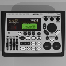 electronic drum module roland td8 v-drums 8 audio electronics midi mixer model percussion phantomliving td v 3d print model - Mito3D