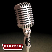 electronics-microphone retro 001 1950 1950s audio cluttered clutterelectronics clutterretro dynamic electronics mic microphone model notion radio 3d print model - Mito3D