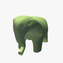 elephant v01 statue statues busts printable lowpoly 3d print model - Mito3D