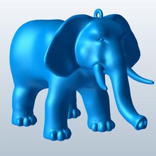 éléphant v1 l'éléphant de marionnettes les jouets imprimable lowpoly 3d print model - Mito3D