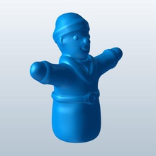 elf v1 fantoche brinquedos printable lowpoly 3d print model - Mito3D