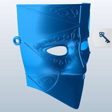 elmedicomask v1 el medico la maschera abbigliamento stampabile lowpoly 3d print model - Mito3D
