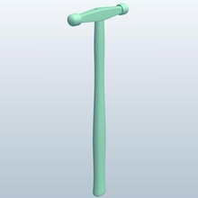 embossing hammer v1 tools equipment printable lowpoly 3d print model - Mito3D