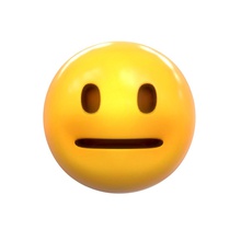 emoji neutral face 3d character emojia emojis emoticons emotions expressions messaging messenger model pictograph smile smileys spheres toy whatsapp yello zames1992 3d print model - Mito3D