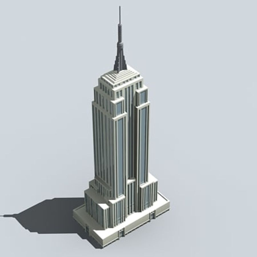 empire state buildingzip de l'architecture la construction bâtiment zip condo le centre-ville l'empire giimann maison manhattan modèle newyork gratte-ciel état structure tour 3D print model - Mito3D