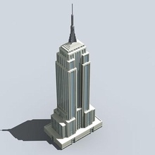 empire state buildingzip mimarlık bina zip kiralık daire downtown İmparatorluğu giimann ev manhattan model newyork gökdelen devlet yapısı kule 3d print model - Mito3D