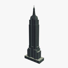 el edificio del empire state v2 imperio estado lugares de interés imprimible lowpoly 3d print model - Mito3D
