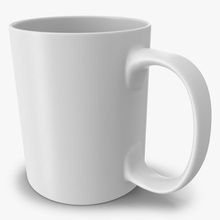 coupe vide 3d 3dart de conception 3ds arôme des boissons noir le petit-déjeuner café la caféine cappuccino vaisselle boire espresso les aliments l'ameublement liquide modèle mug porcelaine thé vray blanc 3d print model - Mito3D