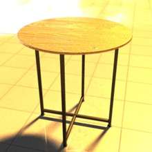 end table chair coffee decor design furnished furnishings furniture justinger live metal modern room wood 3d print model - Mito3D