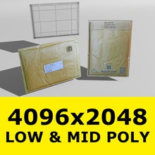 envelope uk box cardboard carton case container cover items letter model packaging packets paper parcel post postal redfox1980 shipping transport 3d print model - Mito3D