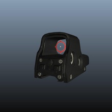 eotech dot evgeniyka gun military model red scope sight weapon 3d print model - Mito3D