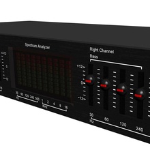 ecualizador de analizador espectro analógico el audio la electrónica eq gráficos modelo música phantomliving registro sonido equipo 3d print model - Mito3D