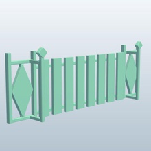 equestrian obstaclesgate v1 obstacles gate sports figures equipment printable lowpoly 3d print model - Mito3D