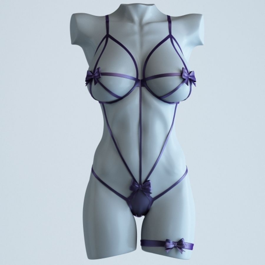 erotic lingerie 3dartmasterwork bikini bra character cloth clothes dress dummy female girl mannequin model naked nude panties sexy string swimming thong underwear woman 3D print model - Mito3D