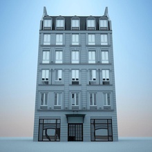 Avrupa otel amsterdam mimarlık bina şehir klasik Fransız ev london eski paris Prag romanpritulyak Roma sokak yapısı Viyana 3d print model - Mito3D