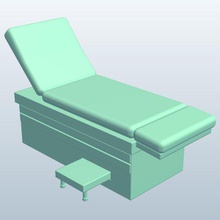 table d'examen médecin bureau v1 médecins de l'examen le mobilier imprimable lowpoly 3d print model - Mito3D