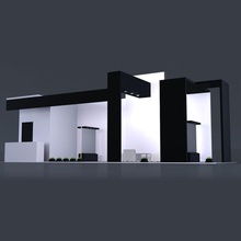 sergi 3 dur 3d reklam iş gösteri tasarım ekran expo mobilyalar mobilya fütüristik hefturush model sunum dükkanı göster 3d print model - Mito3D