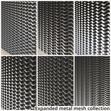 expanded metal mesh collection aluminium architecture bad design building construction elements finished model stainless steel structure wall 3d print model - Mito3D