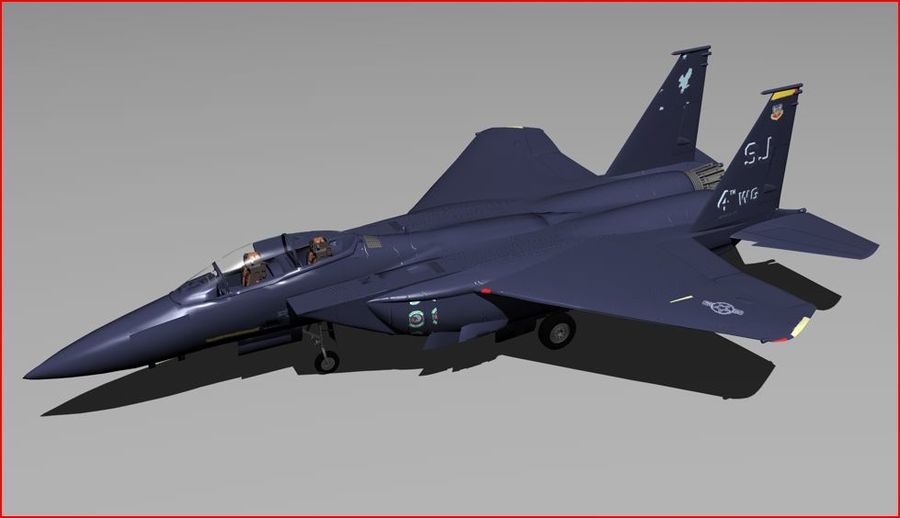 f-15 fighter 15 aircraft airplane f filasouf military model plane 3D print model - Mito3D