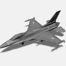 f-16 fighter jet 16 aeronaves de avião crustypup e16 f f16 lutador militar modelo a guerra arma 3d print model - Mito3D