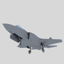 f-35a lightning ii usaf stealth fighter game model 2 35 35a 5th aim9 aircraft airforce airplane amraam bomber f f35 gen jet light lower military petr005 plane poly realtime weapon F-35 Lightning 3d print model - Mito3D