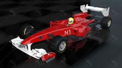 f1 car formula model nascar outdoor race rim sport supercar vehicle wheel yuli3d 3d print model - Mito3D