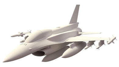 f 16 4 Varianten Luft Flugzeug Armee Bombe f16 falcon fighter kämpfen Kraft gun jet Militär Rakete Modell mu amir - Fahrzeug Waffe 3d print model - Mito3D