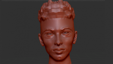 face zbrush characters 3d print model - Mito3D