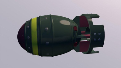 fallout nukerocket oyun cephane silah 3d print model - Mito3D