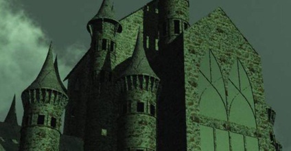 la fantasía de un castillo gótico arqueado arquitectura edificio oscuro fort fortrice germánico goth estilo manor medieval modelo en punta render piedra estructura studios simétricos simetría torre torreta 3d print model - Mito3D