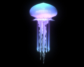 fantasy jellyfish abyss anemone animal blob cg dreamer coral deep fish floating gelatine jelly medusa model ocean poison sea soft squid tentacle water 3d print model - Mito3D