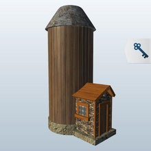 farm silo v1 pet hideaway Neuheiten bedruckbar ist lowpoly 3d print model - Mito3D