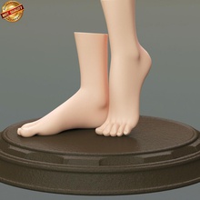 female feet adult anatomy ankle bare beautiful body calf character cute extremities foot girl human lady legs limbs medical model nail parts pedestal sexy snscgworks toe woman young 3d print model - Mito3D