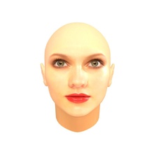 testa femminile l'anatomia corpo carattere danarthas occhio di sesso ragazza umana lady modello cranio la texture donna 3d print model - Mito3D