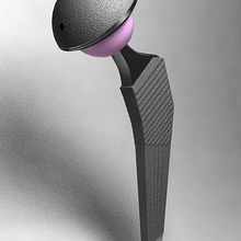 Femur-Prothese Anatomie Körper Knochen Charakter - Gerät Ausrüstung femoral hip Mensch Implantat Gelenk mechanisch ist die medizinische Modell Teile Menschen Prothese prothetische Ersatz Wissenschaft Skelett chirurgische zhenya85 3d print model - Mito3D