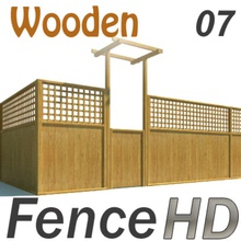 fence - wooden 3d multimedia architecture barrier boundary chinese elements garden gate hedges hoarding house model parking wall wood 3d print model - Mito3D