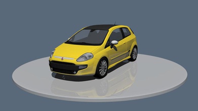 fiat punto de carro clássico conceito ferterg modelo o standard do veículo 3d print model - Mito3D