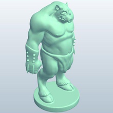 fig boarspikegauntlets v1 javali beastman cravado manoplas mítico criaturas printable lowpoly míticas 3d print model - Mito3D