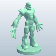 fig icegolem v1 de hielo golem mítico criaturas imprimible lowpoly míticas 3d print model - Mito3D