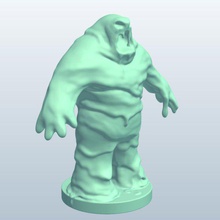 fig mudgolem v1 el barro golem mítico criaturas imprimible lowpoly míticas 3d print model - Mito3D